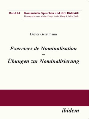 cover image of Exercices de nominalisation